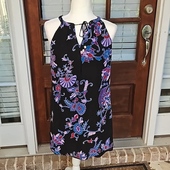 Alice & Trixie 💯 Silk Halter Black Dress - Picture 1 of 5